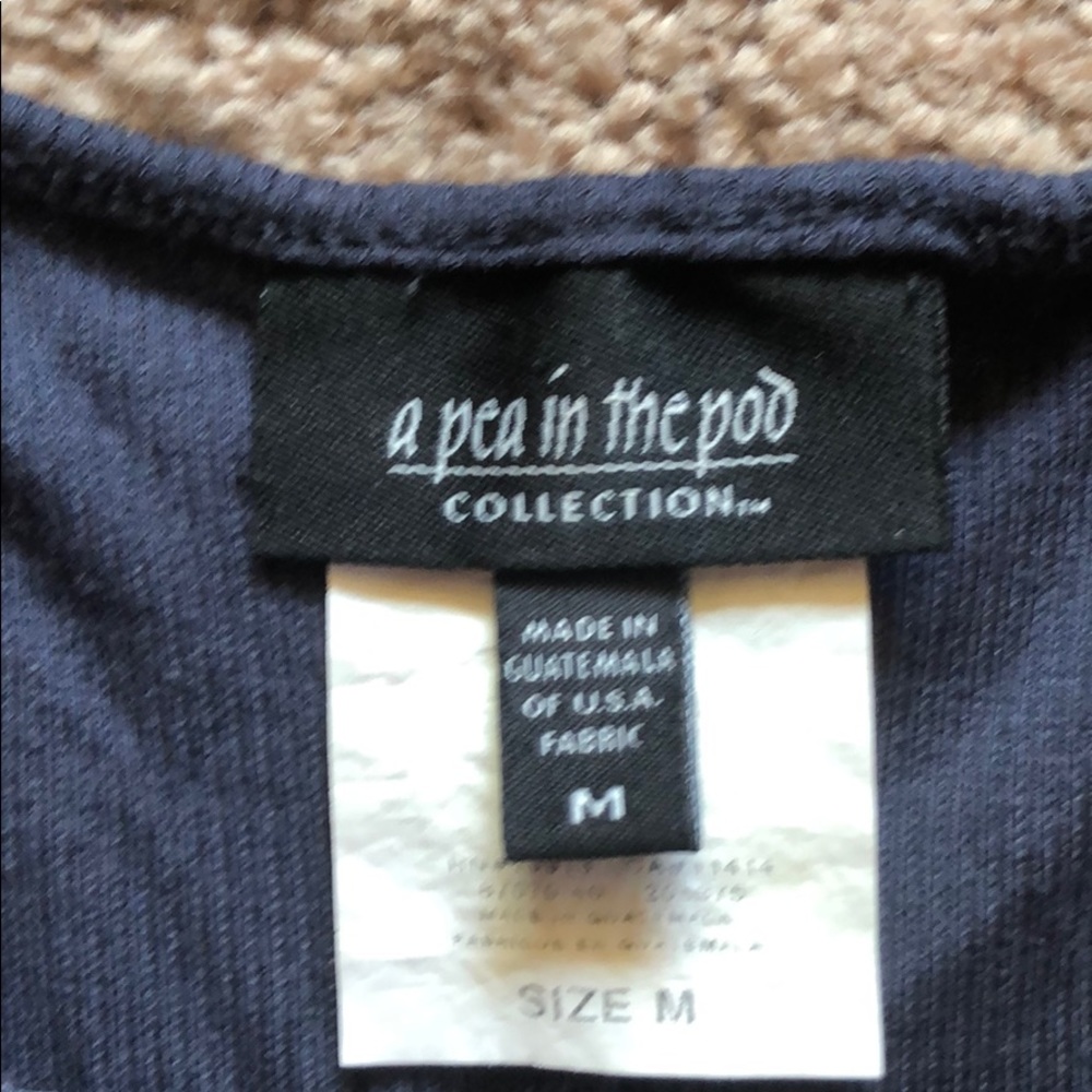 Navy Blue Maternity Tank - Picture 2 of 2